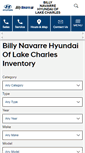 Mobile Screenshot of billynavarrehyundai.com