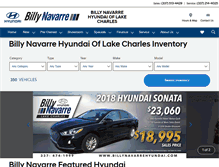 Tablet Screenshot of billynavarrehyundai.com